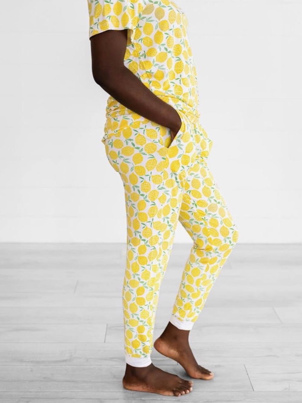 Little Sleepies Bamboo Women’s Lemon-Print Jogger Pants